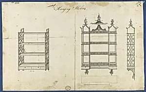 Hanging Shelves, from Chippendale Drawings, Vol. II by Thomas Chippendale