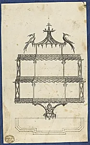 Hanging Shelves, from Chippendale Drawings, Vol. II by Thomas Chippendale