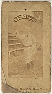 Harkins, Pitcher, Brooklyn, from the Old Judge series (N172) for Old Judge Cigarettes by Goodwin & Company