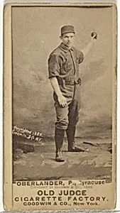 Hartman Louis "Doc" Oberlander, Pitcher, Syracuse, from the Old Judge series (N172) for Old Judge Cigarettes by Goodwin & Company
