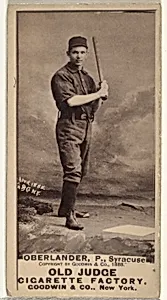 Hartman Louis "Doc" Oberlander, Pitcher, Syracuse, from the Old Judge series (N172) for Old Judge Cigarettes by Goodwin & Company
