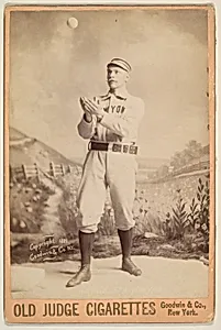 Hatfield, 3rd Base, New York, from the series Old Judge Cigarettes by Goodwin & Company