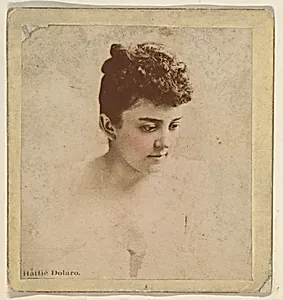 Hattie Dolaro, from the Actresses series (N246), Type 2, issued by Kinney Brothers to promote Sporting Extra Cigarettes by Kinney Brothers Tobacco Company