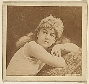 Hattie Dolaro, from the Actresses series (N246), Type 2, issued by Kinney Brothers to promote Sporting Extra Cigarettes by Kinney Brothers Tobacco Company