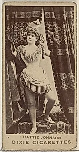 Hattie Johnson, from the Actors and Actresses series (N45, Type 7) for Dixie Cigarettes by Allen & Ginter