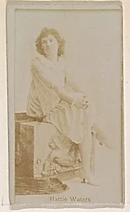 Hattie Waters, from the Actresses series (N245) issued by Kinney Brothers to promote Sweet Caporal Cigarettes by Kinney Brothers Tobacco Company