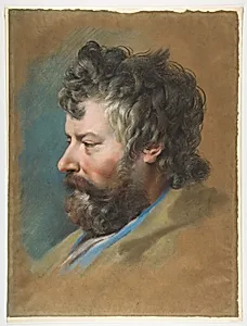 Head of a Bearded Man in Profile to Left