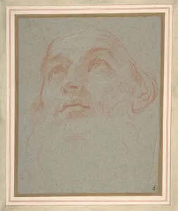 Head of a Bearded Man Looking to Upper Left (Saint Ambrose)