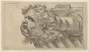 Head of a Child on the Bow of a Ship, from Divers Masques