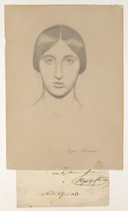 Head of a Woman; Study for a mural in the Church of Saint-Paul, Nîmes