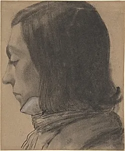 Head of a Young Man in Profile, to the Left