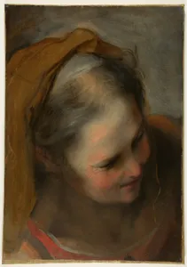 Head of an Old Woman Looking to Lower Right (Saint Elizabeth)