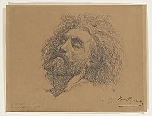Head Study for "The Entombment of Christ"
