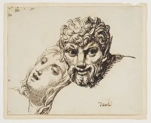 Heads of a faun and a young woman (Les têtes d'une jeune femme et d'un faune)