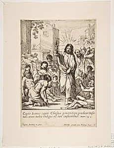 Healing the Infirm (Jésus-Christ guérit plusieurs malades en Galilée) by Pierre Mariette|Charles De Lorme|Claude Vignon