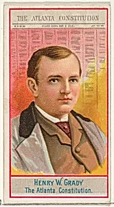 Henry W. Grady, The Atlanta Constitution, from the American Editors series (N1) for Allen & Ginter Cigarettes Brands by Allen & Ginter