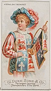 Heralds Trumpet, from the Musical Instruments series (N82) for Duke brand cigarettes by W. Duke, Sons & Co.|Schumacher & Ettlinger