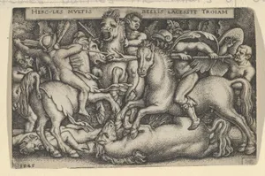 Hercules Fighting Against the Trojans from The Labors of Hercules