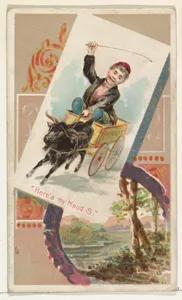 "Here's my Maud S.," from the Terrors of America set (N136) issued by Duke Sons & Co. to promote Honest Long Cut Tobacco