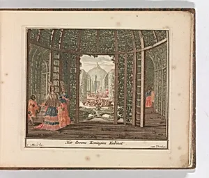 'Het Groene Koningins Kabinet', in: Tooneel Der Voornaamste Nederlands Huizen, En Lust Hoven, Naar T Leven Afgebeeld by Carel Allard|Lorenz Scherm