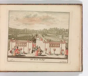 'Het Groote Doolhof', in: Tooneel Der Voornaamste Nederlands Huizen, En Lust Hoven, Naar T Leven Afgebeeld