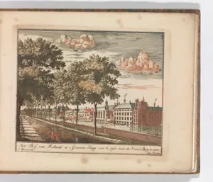 'Het Hof van Holland; in 's Graven-Hage, aan de zyde van de Veiver Berg te zien'', in: Tooneel Der Voornaamste Nederlands Huizen, En Lust Hoven, Naar T Leven Afgebeeld