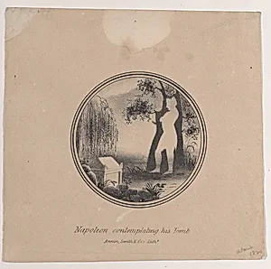 Hidden silhouette of Napoleon contemplating his tomb by Annin & Smith|Napoléon Bonaparte
