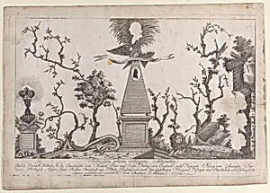 Hidden silhouettes of the rulers of Europe by Charles Theodore, Elector of Bavaria|Ferdinand VII, King of Spain|George II, King of Great Britain and Ireland|Pope Pius VI|Wilhelm II, Emperor of Germany|Lussano|Marie Antoinette, Queen of France|Caroline of Ansbach|Louis XVII|Louis XVI, King of France|Christian Schwan|Friedrich Karl Joseph von Erthal, Prince-elector and Archbishop of Mainz|Francis II, Holy Roman Emperor