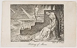 Hiding of Moses, from "Remember Me!, or a Pocket Companion" by William Blake|I. Poole
