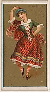 Highland Fling, from National Dances (N225, Type 1) issued by Kinney Bros. by Kinney Brothers Tobacco Company