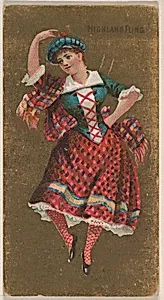 Highland Fling, from National Dances (N225, Type 2) issued by Kinney Bros. by Kinney Brothers Tobacco Company