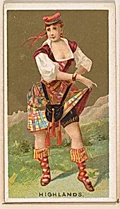 Highlands, from the Dancing Girls of the World series (N185) issued by Wm. S. Kimball & Co. by William S. Kimball & Company