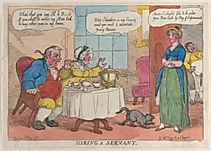 Hiring a Servant by Thomas Tegg|Thomas Rowlandson