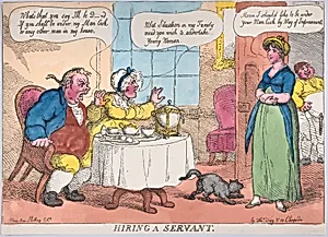 Hiring a Servant by Thomas Rowlandson|Thomas Tegg