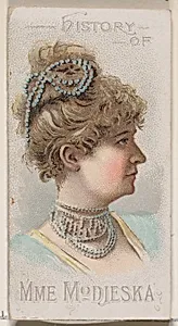 History of Helena Modjeska, from the Histories of Poor Boys and Famous People series of booklets (N79) for Duke brand cigarettes by W. Duke, Sons & Co.|Knapp & Company