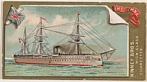 H.M.S. Jumna, from the Naval Vessels of the World series (N226) issued by Kinney Bros. by Kinney Brothers Tobacco Company
