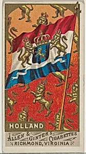 Holland, from Flags of All Nations, Series 1 (N9) for Allen & Ginter Cigarettes Brands by Allen & Ginter
