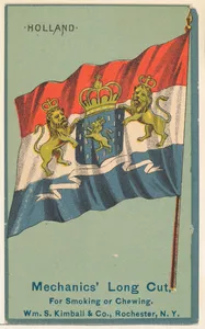 Holland, from the National Flags series (N195) issued by Wm. S. Kimball & Co.