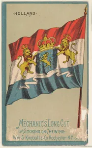 Holland, from the National Flags series (N195) issued by Wm. S. Kimball & Co.