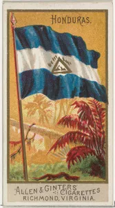 Honduras, from Flags of All Nations, Series 2 (N10) for Allen & Ginter Cigarettes Brands