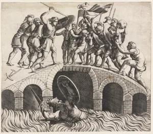 Horatio Coclès Saving Himself by Swimming