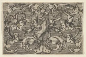 Horizontal Panel with a Bird, from Varii Generis Opera Aurifabris Necessaria