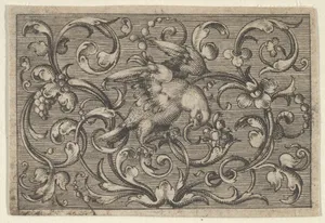 Horizontal Panel with a Bird, from Varii Generis Opera Aurifabris Necessaria