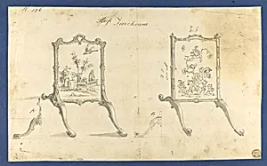 Horse Fire Screens, in Chippendale Drawings, Vol. I by Thomas Chippendale