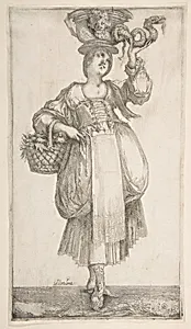 Hortulana, from Hortulanae series by Jacques Bellange|Jean I Leblond