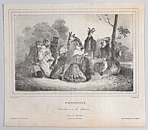 Hot Cockles by Benard|Auguste Desperret|J. J. Grandville