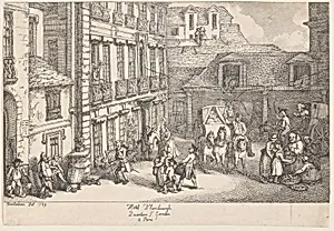 Hotel d'Hambourgh, Quartiere St. Germain a Paris by Thomas Rowlandson