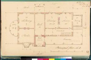 House for R. Dabney, Powhatan, Virginia (plan of principal floor)