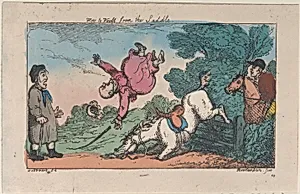 How to Vault from the Saddle by George Murgatroyd Woodward|Thomas Rowlandson|Thomas Tegg|Henry William Bunbury