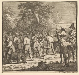 Hudibras First Adventure (Seventeen Small Illustrations for Samuel Butler's Hudibras, no. 2)